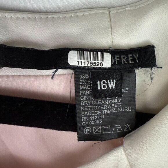 JAYGODFREY Fit & Flare Cut Out Sleeveless Midi Dress White/ Blush Plus Size 16W - Picture 5 of 6